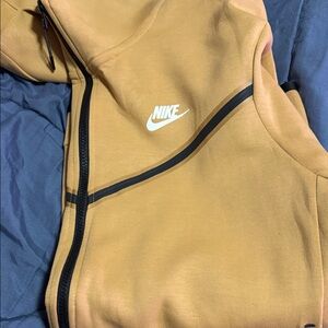 Nike Tan/Black Full-Zip Hoodie